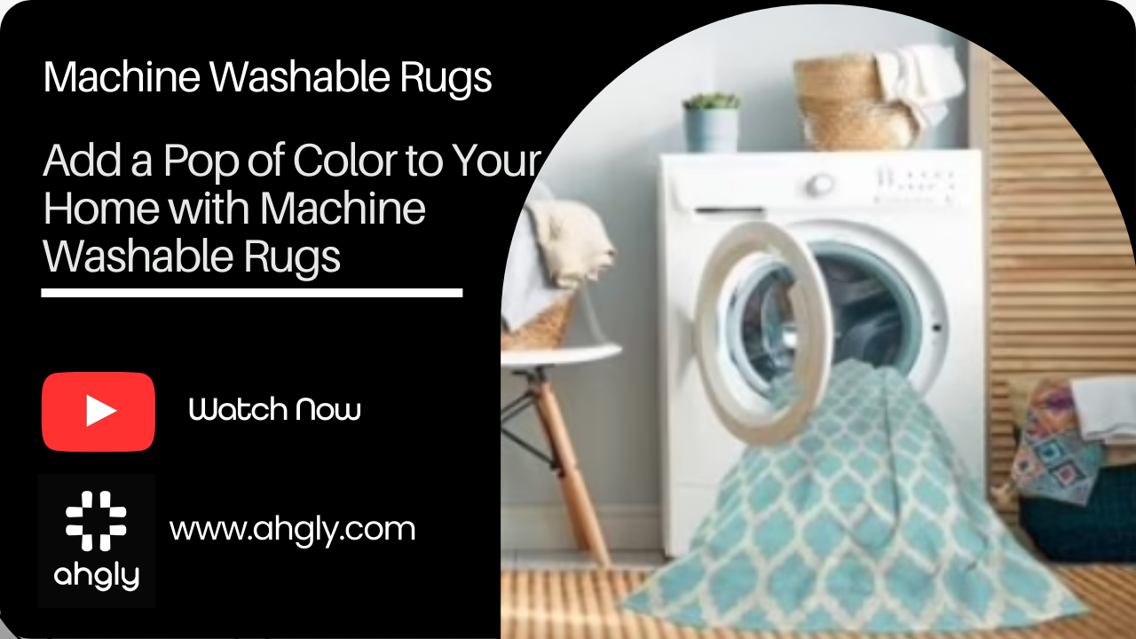 Add a Pop of Color to Your Home with Machine Washable Rugs