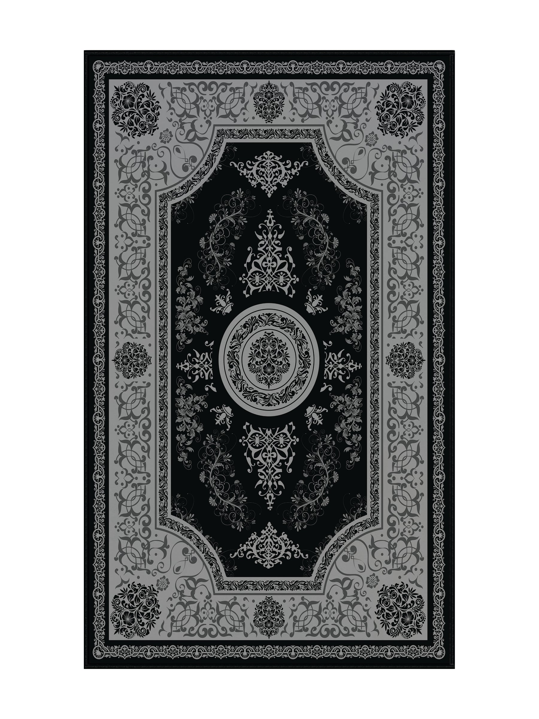 Black and White Washable Rugs