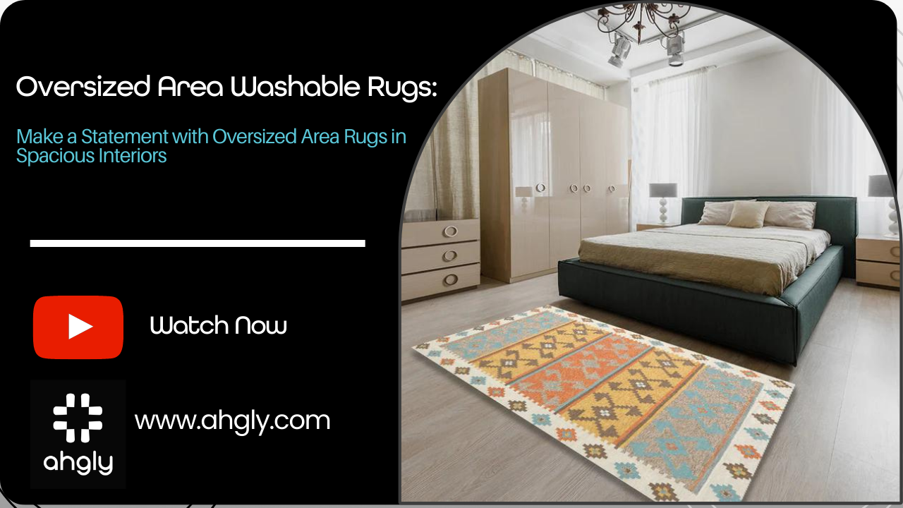 Make a Statement with Oversized Area Rugs in Spacious Interiors