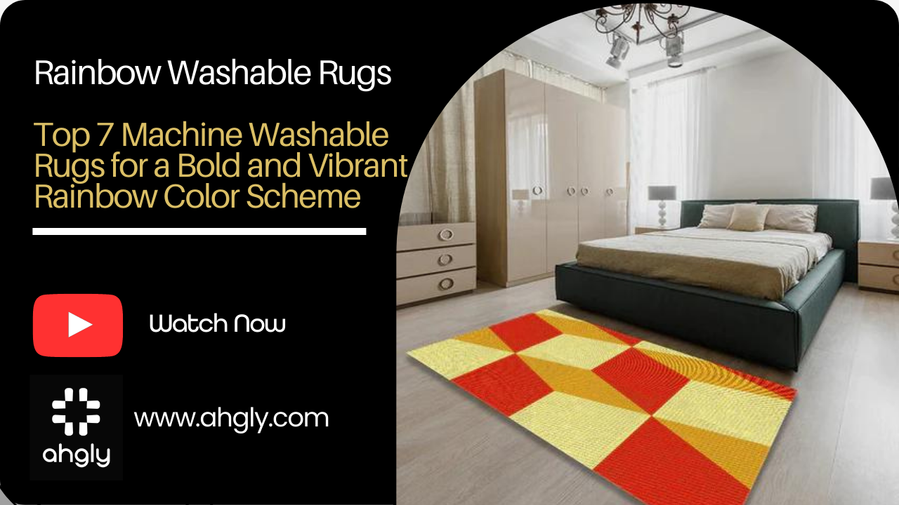 Top 7 Machine Washable Rugs for a Bold and Vibrant Rainbow Color Scheme