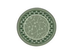 3' Round Washable Rugs