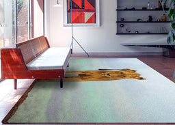 Ahgly Company Indoor Rectangle Animals Lion Area Rugs, 7' x 9'