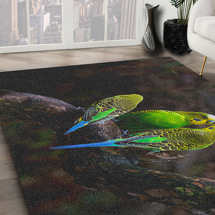 Ahgly Company Indoor Rectangle Animals Parrot Area Rugs, 4' x 6'