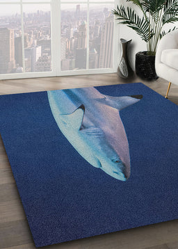 Ahgly Company Indoor Rectangle Animals Shark Area Rugs, 4' x 6'