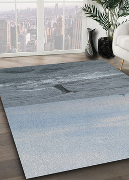 Ahgly Company Indoor Rectangle Animals Whale Area Rugs, 4' x 6'