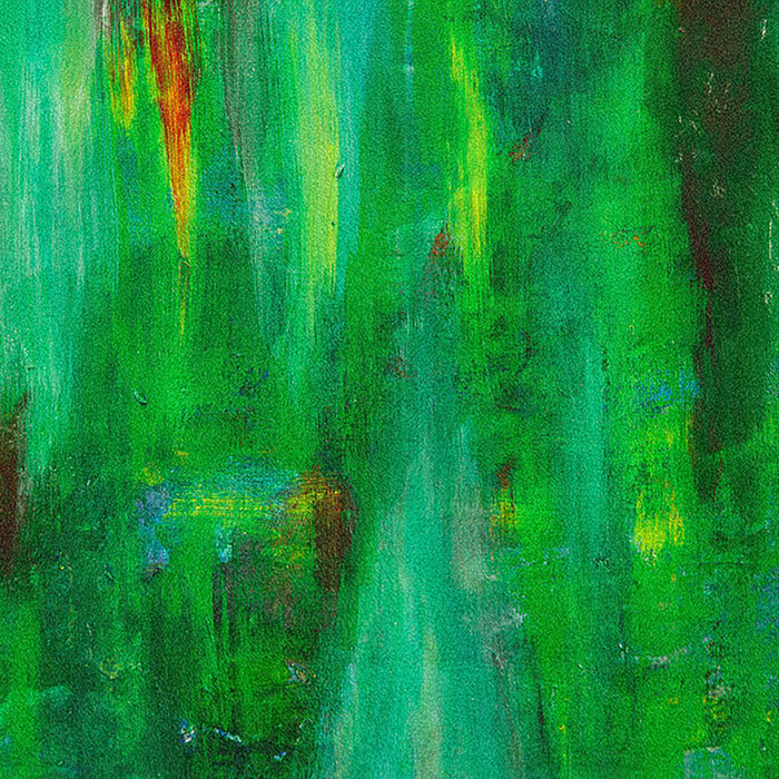 Ahgly Company Indoor Rectangle Color Focus Green Area Rugs, 8' x 12'