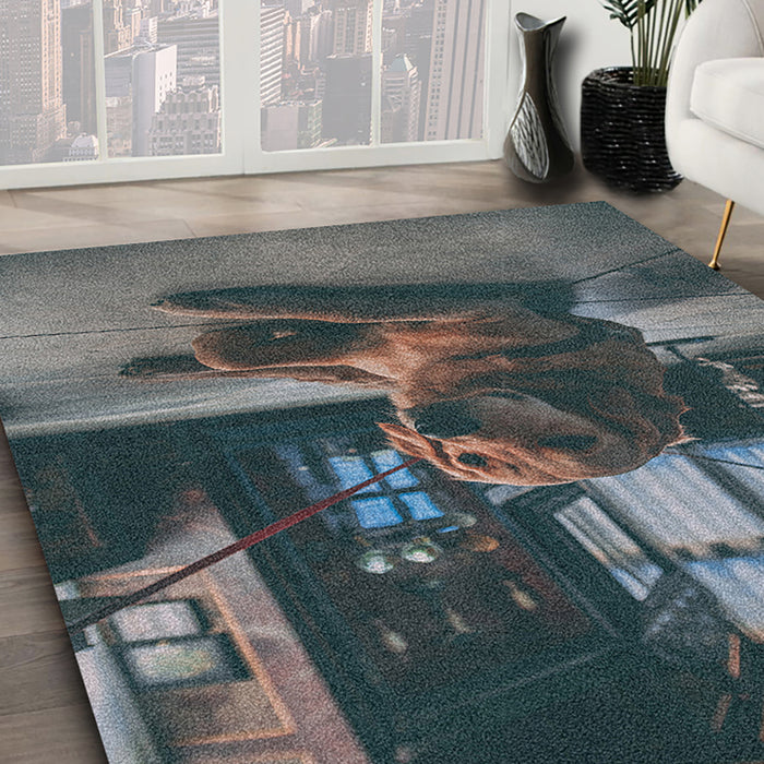 Ahgly Company Indoor Rectangle Dogs Dogs Area Rugs, 4' x 6'