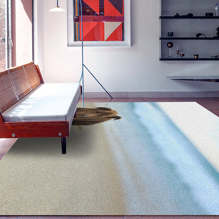 Ahgly Company Indoor Rectangle Dogs Dogs Area Rugs, 7' x 9'