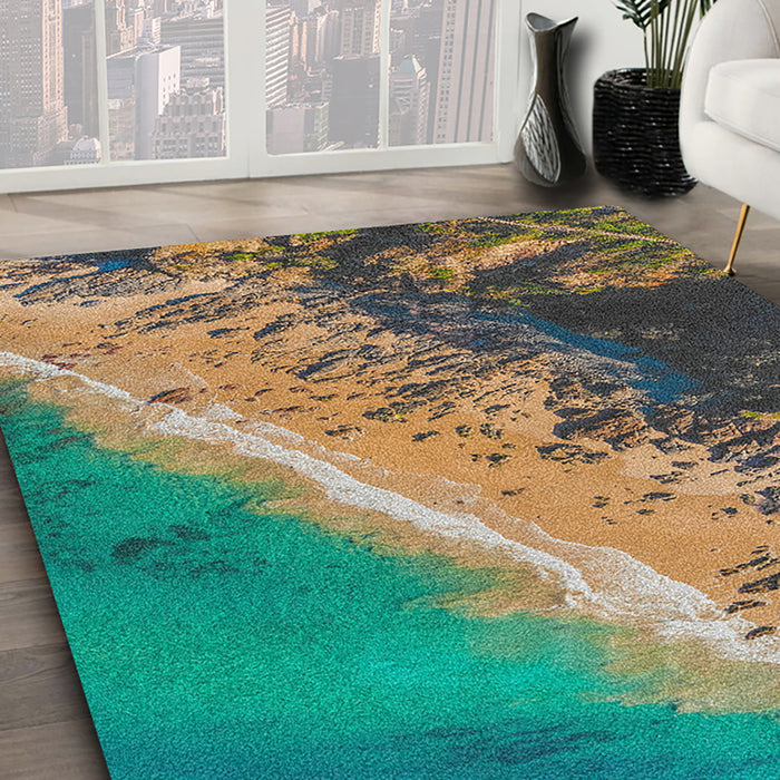 Ahgly Company Indoor Rectangle Earth Nature Area Rugs, 4' x 6'