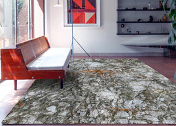 Ahgly Company Indoor Rectangle Earth Rock Area Rugs, 7' x 9'