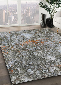 Ahgly Company Indoor Rectangle Earth Rock Area Rugs, 4' x 6'