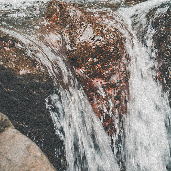 Ahgly Company Indoor Rectangle Earth Waterfall Area Rugs, 8' x 12'