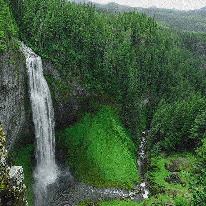 Ahgly Company Indoor Rectangle Earth Waterfall Area Rugs, 8' x 12'