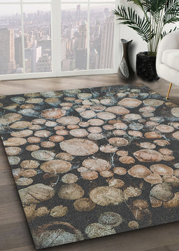Ahgly Company Indoor Rectangle Earth Wood Area Rugs, 4' x 6'