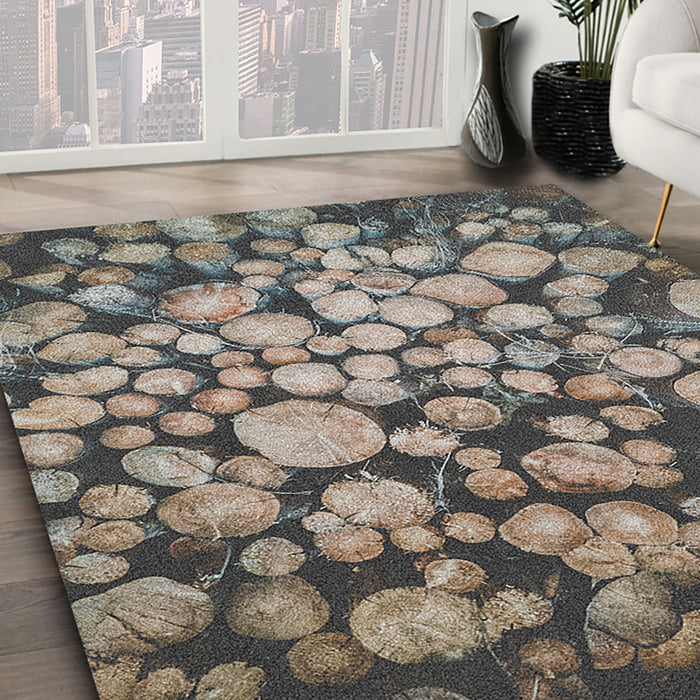 Ahgly Company Indoor Rectangle Earth Wood Area Rugs, 4' x 6'