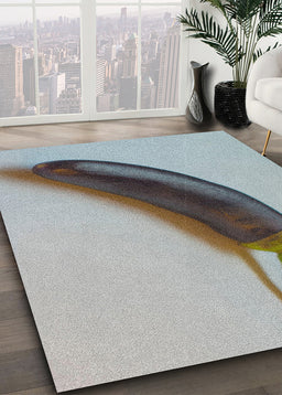 Ahgly Company Indoor Rectangle Foods Eggplant Area Rugs, 4' x 6'