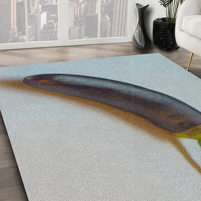 Ahgly Company Indoor Rectangle Foods Eggplant Area Rugs, 4' x 6'