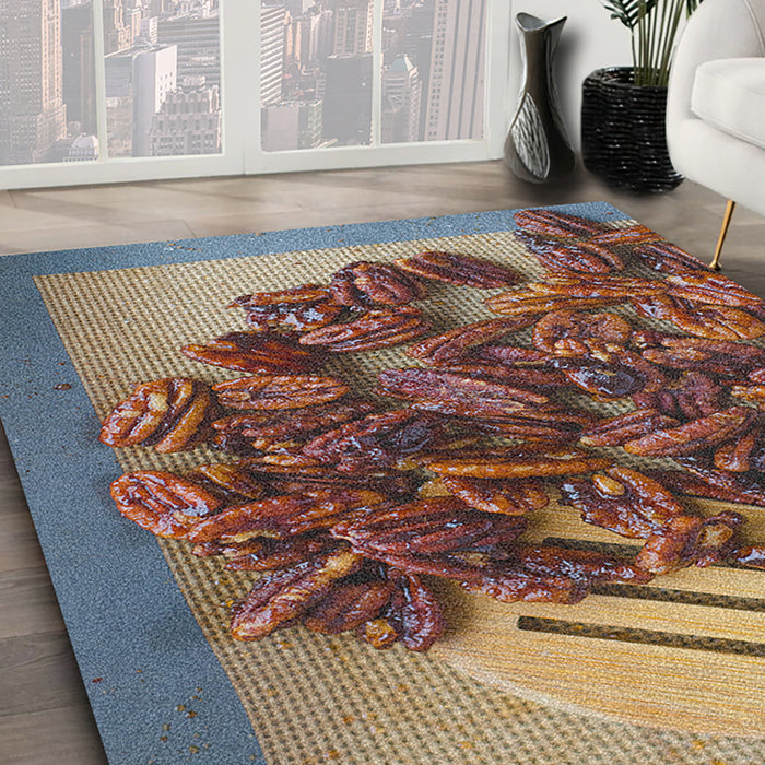 Ahgly Company Indoor Rectangle Foods Nuts Area Rugs, 4' x 6'