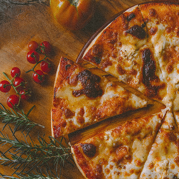 Ahgly Company Indoor Rectangle Foods Pizza Area Rugs, 8' x 12'