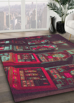 Ahgly Company Indoor Rectangle Games Gambling Area Rugs, 4' x 6'