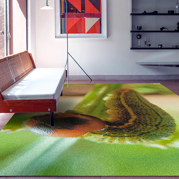 Ahgly Company Indoor Rectangle Insects worm Area Rugs, 7' x 9'