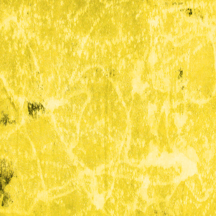 Square Abstract Yellow Modern Rug, abs1000yw