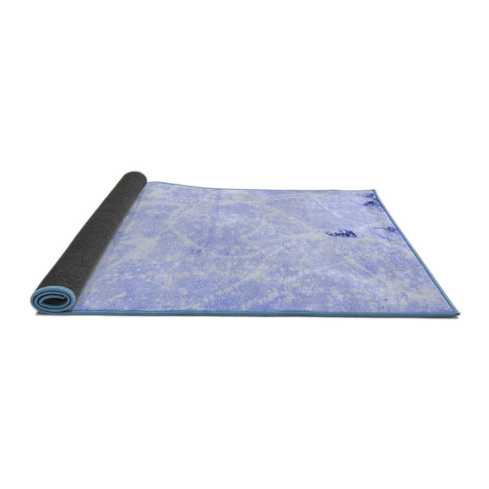 Abstract Blue Modern Rug, abs1000blu