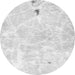 Round Abstract Gray Modern Rug, abs1000gry