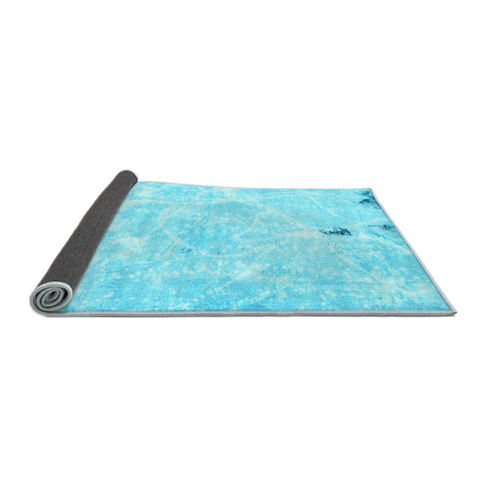 Sideview of Abstract Light Blue Modern Rug, abs1000lblu
