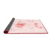 Abstract Red Modern Area Rugs