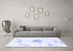 Machine Washable Abstract Blue Modern Rug in a Living Room, wshabs1001blu