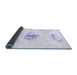 Sideview of Abstract Blue Modern Rug, abs1001blu