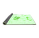 Sideview of Abstract Green Modern Rug, abs1001grn