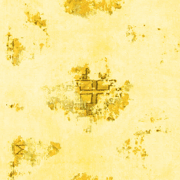 Abstract Yellow Modern Rug, abs1001yw