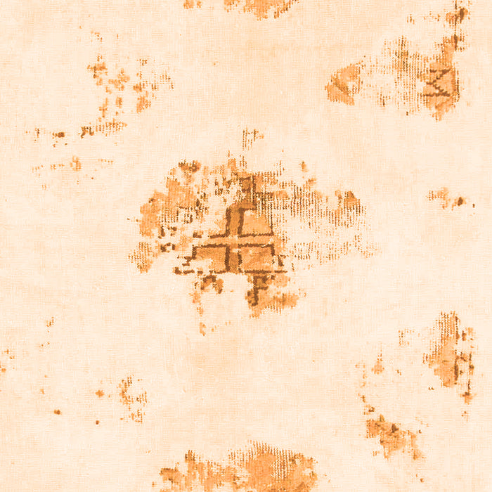 Abstract Orange Modern Rug, abs1001org