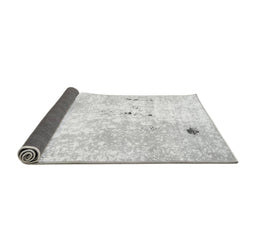 Sideview of Abstract Gray Modern Rug, abs1002gry