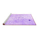 Sideview of Machine Washable Abstract Purple Modern Area Rugs, wshabs1002pur