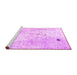 Sideview of Machine Washable Abstract Pink Modern Rug, wshabs1002pnk