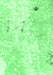 Machine Washable Abstract Emerald Green Modern Area Rugs, wshabs1002emgrn