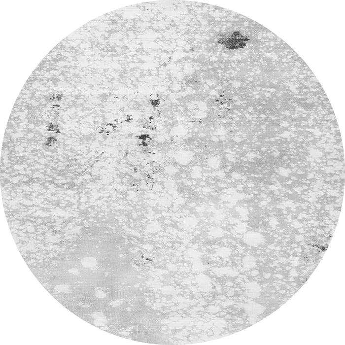 Round Abstract Gray Modern Rug, abs1002gry