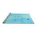 Sideview of Machine Washable Abstract Light Blue Modern Rug, wshabs1002lblu