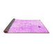 Sideview of Abstract Pink Modern Rug, abs1002pnk