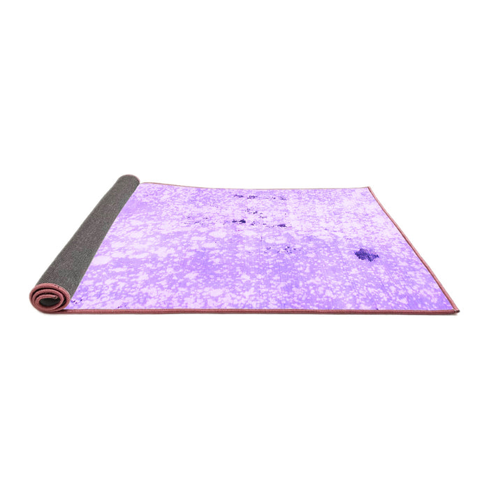 Sideview of Abstract Purple Modern Rug, abs1002pur