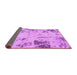 Sideview of Oriental Pink Modern Rug, abs1003pnk