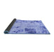 Sideview of Oriental Blue Modern Rug, abs1003blu