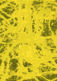 Oriental Yellow Modern Rug, abs1003yw