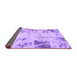 Sideview of Oriental Purple Modern Rug, abs1003pur