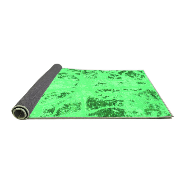 Sideview of Oriental Green Modern Rug, abs1003grn