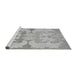 Sideview of Machine Washable Oriental Gray Modern Rug, wshabs1004gry