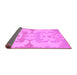 Sideview of Oriental Purple Modern Rug, abs1004pur